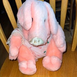 1987 Rich's Francesca Hoerlein Priscilla the Pink Pig 14" Plush w/ Christmas PJ
